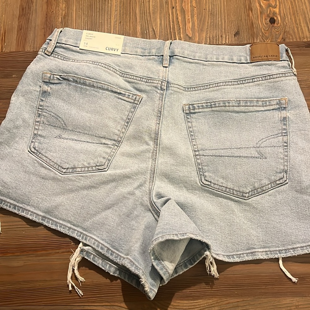 American Eagle Curvy Jean Shorts 14